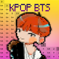 Kpop BTS Pixel Coloring Art By Number