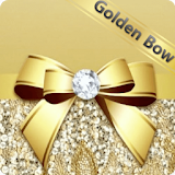 Golden bowknot icon