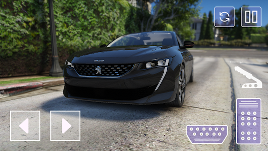 Car Peugeot 508: City Driving