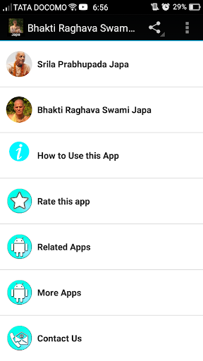 Android application Bhakti Raghava Swami Japa screenshort