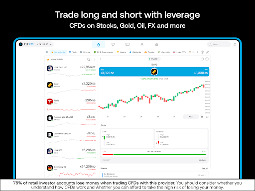 Screenshot of Trading 212: Stocks, ETFs, ISA