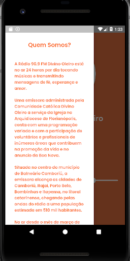 90.9 FM Divino Oleiro Screen 2