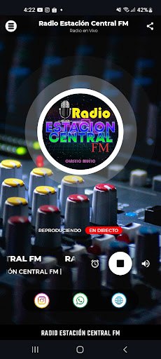 Android application Radio Estación Central FM screenshort