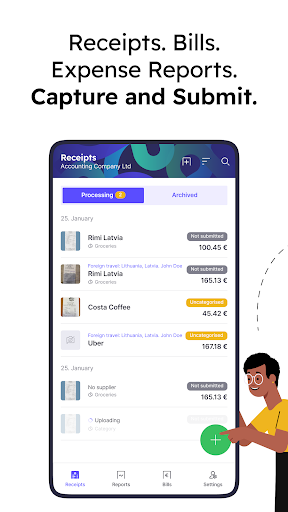 Android application Envoice - Bills & Expenses screenshort