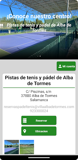 Android application Reservas Alba de Tormes screenshort