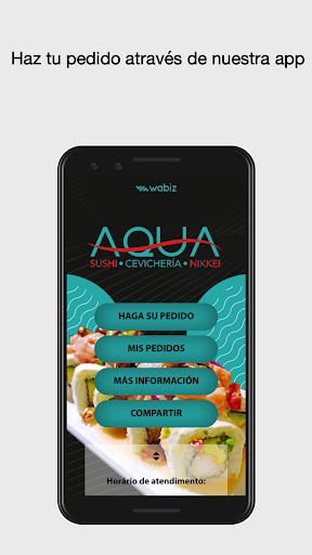Android application Aqua Sushi Cevichería Nikkei screenshort