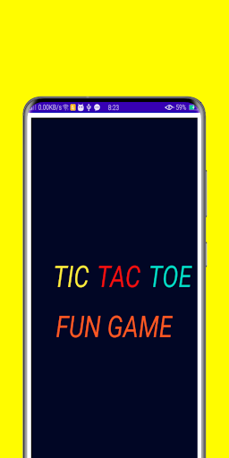 Android application Tic Tac Toe fun game screenshort