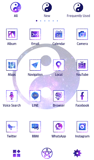 Galaxy Yin-yang Theme Screen 3