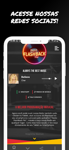 Rádio FlashBack FM Screenshot 3 - AppWisp.com