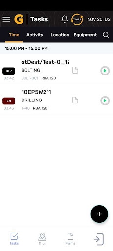Android application GroundHog UG FMS - Mobile screenshort