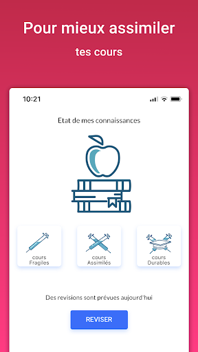 Android application Réviser avec N'oublie Jamais screenshort