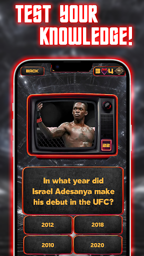 MMA Quiz Game Screen 2