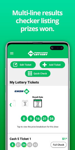 Pennsylvania Lottery Results Screen 3