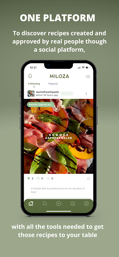 Android application Miloza screenshort