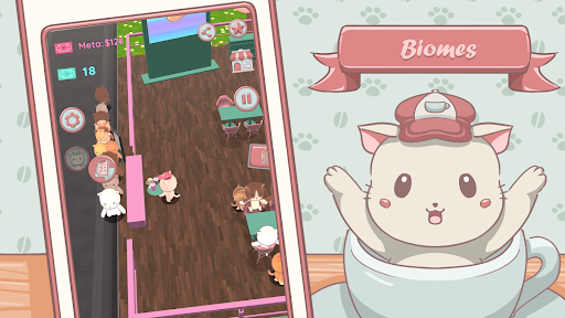 Android application Cats and Coffee: Cute Café screenshort