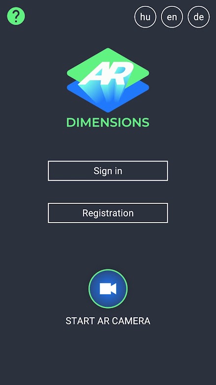 AR Dimensions Screen 1