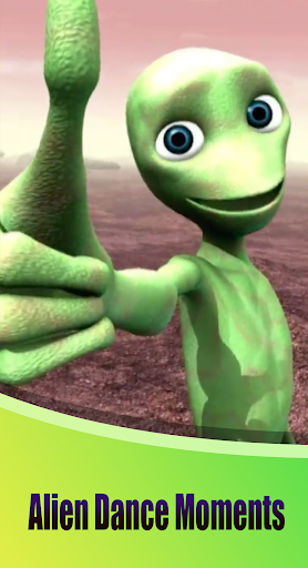 Android application Green alien dance challenge screenshort