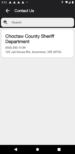 Choctaw County Sheriff MS Screen 3