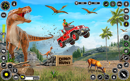 Android application Real Dino Hunter Hunting Games screenshort