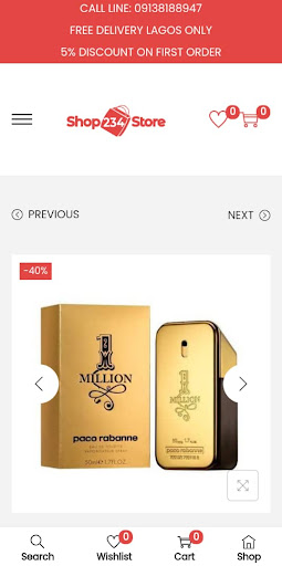 Android application Shop234store screenshort