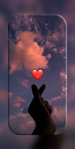 Finger Heart Wallpaper Screen 2