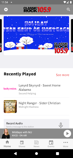 Android application Classic Rock 105.9 screenshort