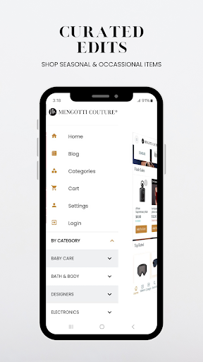 Android application Mengotti Couture screenshort