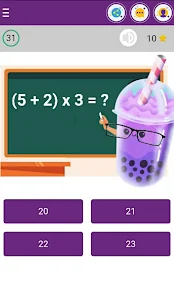 Word puzzle with Mr. Boba tea