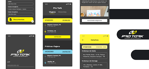 Android application Protork Viagens screenshort