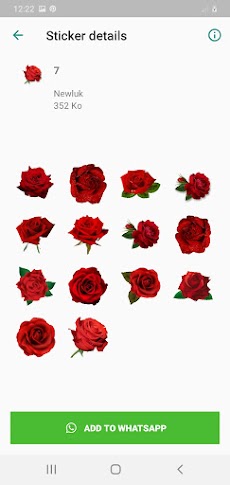 Amor flores y rosas Stickers  para Whatsappのおすすめ画像4