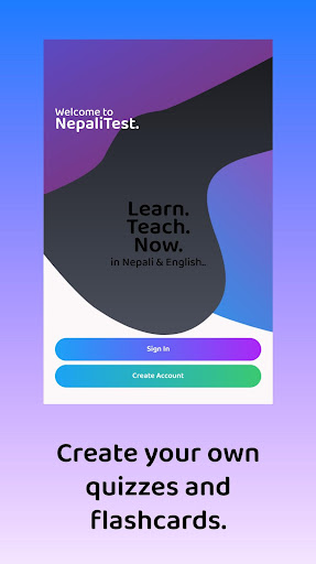 Android application NepaliTest screenshort