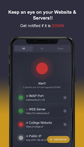 Android application Server Monitor, SSL-DNS-Whois? screenshort