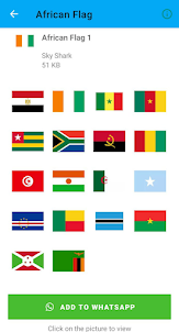 African Flag Stickers