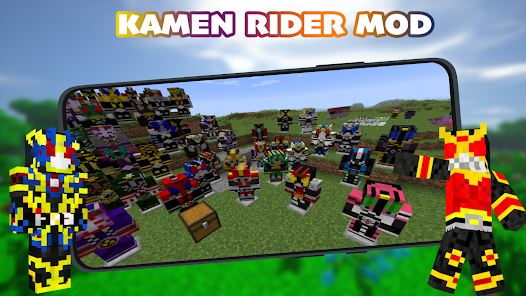 Kamen Rider Mod For MCPE 1.5 APK + Мод (Unlimited money) за Android