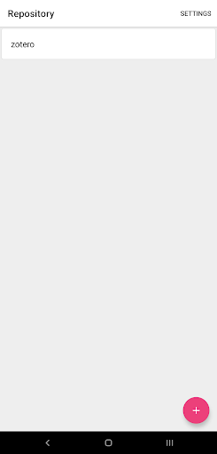 Android application BibTex Manager screenshort
