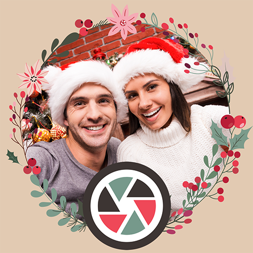 Mistletoe Christmas Selfie HD logo