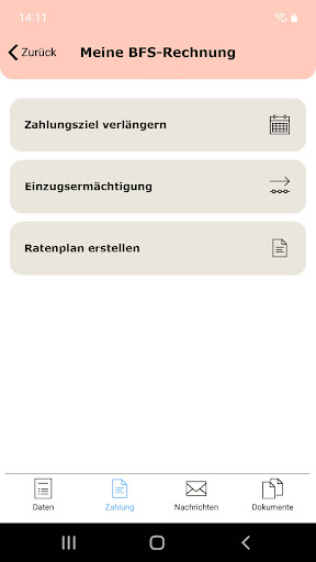BFS Service Screen 3