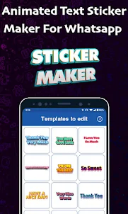 Animated Text Maker WASticker