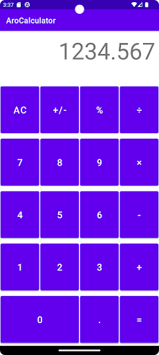 Arora Calculator Screen 2