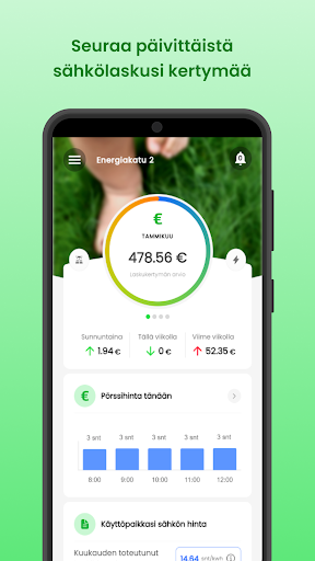 Android application Älyenergia screenshort