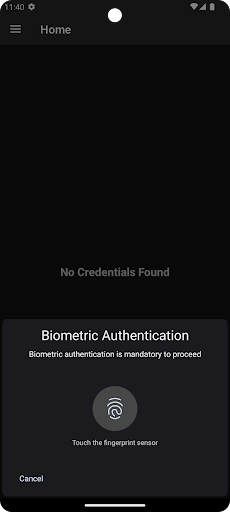Android application OnePass screenshort