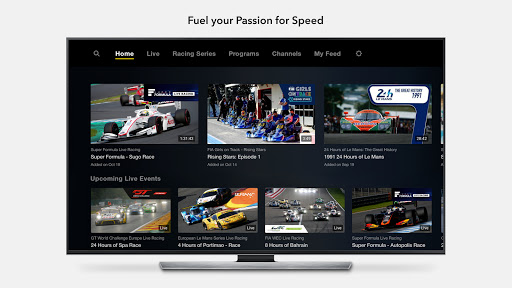 Android application Motorsport.tv for Android TV screenshort