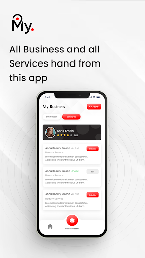 Android application MyAreaLive Business screenshort