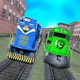 India VS Pakistan Train racing icon