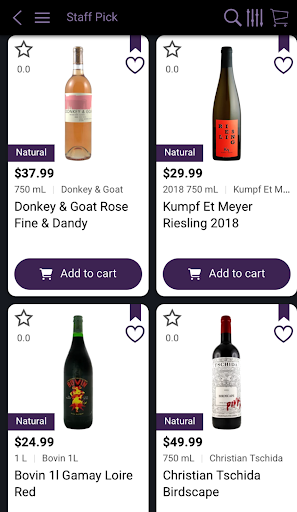 Android application Franklin Wine & Spirits screenshort