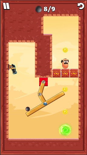 Android application Mr.Peanut:Action Cannon Puzzle screenshort