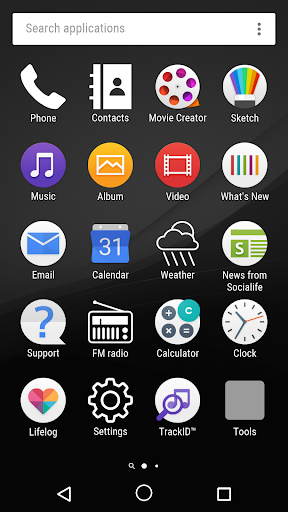 B/W theme for XPERIA Screen 2