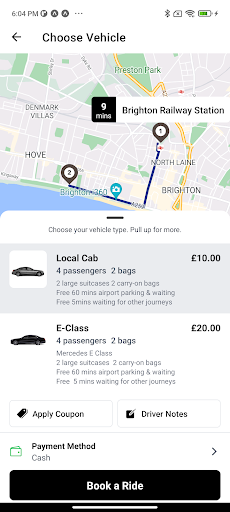 Brighton City Chauffeur Ltd Screenshot 3 - AppWisp.com