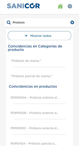 Android application SANICOR screenshort