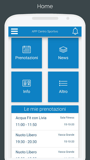 Android application Piscina Amendola screenshort